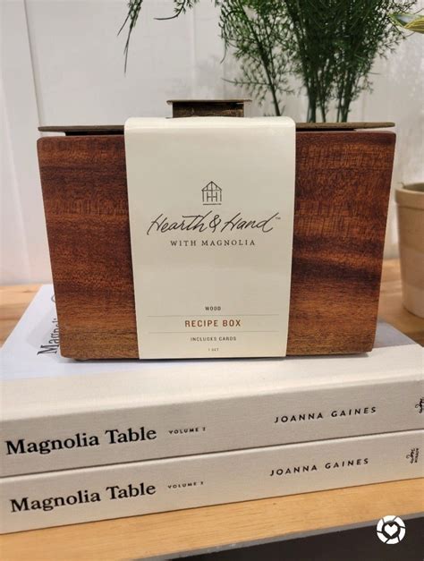 magnolia metal recipe box|joanna gaines table.